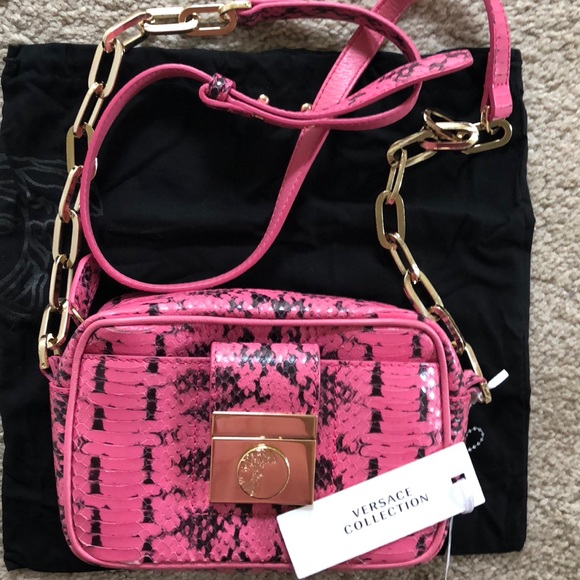 Versace Handbags - New authentic Versace Collection snake print bag